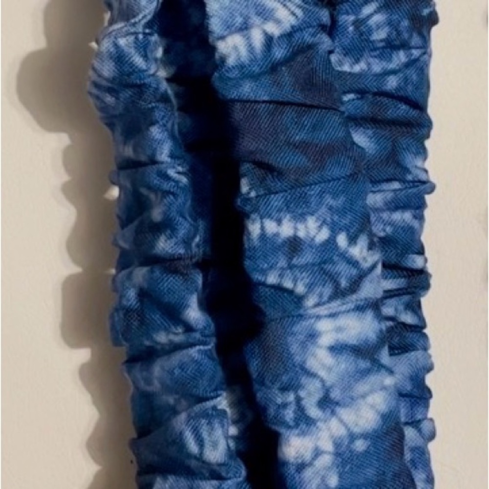 Blue Tie-Dye Lanyard